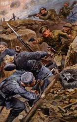 Il Capitano Reginald James Young che vince la Croce Militare nella Battaglia della Somme, 1916